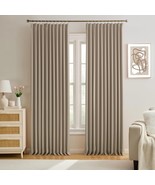 Pleated Blackout Curtain Drapes for Window 90&quot; L - Triple Weave Energy S... - $1,091.30 MXN
