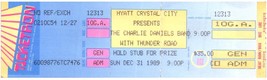 Charlie Daniels Band Ticket Stub December 31 1989 Arlington Virginia - £19.46 GBP