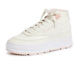 Reebok Women Club C Geo Mid Shoes 100034288 Chalk/Possibly Pink Size 10 - $44.55