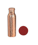 Copper Water Bottle Jointless leak proof &amp; Hammered 900 ML Capacity with... - $539.27 MXN