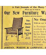 Jordan Marsh Co Morris Chair 1894 Advertisement Victorian Furniture ADBN1i - $366.69 MXN