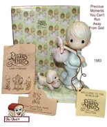 Precious Moments 1983 You Can&#39;t Run Away From God E-0525 Figurine Vintage - £19.63 GBP