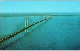 Bridges Postcard The Mackinac Bridge Michigan - £6.19 GBP