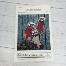 Vintage Jingle Socks Christmas Stockings Pattern Thimbleberries LJ92234 - $14.99