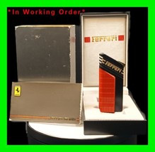 Vintage Cartier Ferrari Formula 1 Cigarette Lighter Box &amp; Paperwork Work... - £254.22 GBP