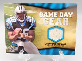 Jonathan Stewart, Panthers, 2009 Upper Deck Football Jersey Card #NFL-JS - £4.12 GBP