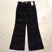 Levi&#39;s Women&#39;s Ribcage Black Corduroy High Rise Flare Bellbottom Pants - Size 31 - $49.95