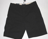 Tommy Hilfiger Mens 10&quot; Soft Cotton Cargo Shorts Black Wasit 31 Pockets - $26.17