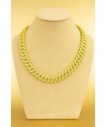 28 Inch Hip Hop Miami  Cuban Link Chain 18K  Gold Plated 16mm For Men An... - €34,07 EUR