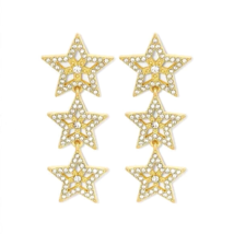 SUGAR FIX &quot;Stack Gold Star Drop Earrings&quot; (Gold) ~ NEW!!! - £7.70 GBP