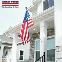 US American Flag Kit 3x5 Ft Made In USA Flag 6 Ft Steel Pole Bracket 4th of July - £28.77 GBP