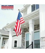 US American Flag Kit 3x5 Ft Made In USA Flag 6 Ft Steel Pole Bracket 4th... - £28.86 GBP