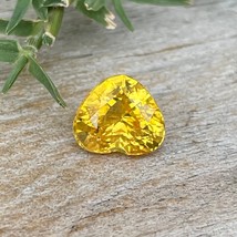 Natural Vivid Yellow Sapphire | Heart Cut | 7.00x6.00 mm | 1.50 Carat | Yellow S - £647.47 GBP