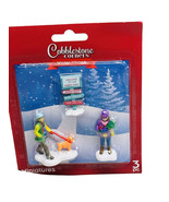 Cobblestone Corners &amp; St. Nicholas Square Winter Village Miniatures - $186.82 MXN