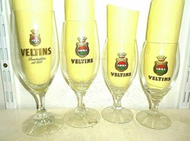 4 Veltins Meschede Samplers German Beer Glasses - £11.95 GBP