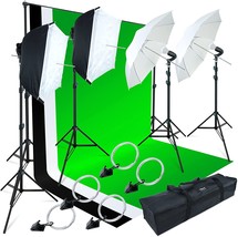Linco Lincostore Photo Video Studio Light Kit Am174 - Including 3 Color 5X10Ft - £176.64 GBP