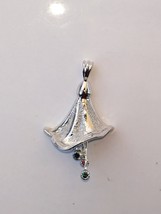 A beautiful Charm, natural gemstone pendant in 925 sterling silver - $77.99
