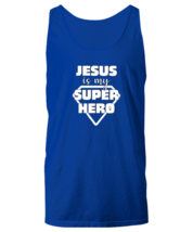Religious TankTop Jesus Is My Super Hero Royal-U-TT  - £16.04 GBP