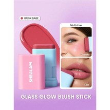 SHEGLAM Glass Glow Blush Stick – Brisk Babe – Dewy Lip &amp; Cheek Tint Balm - $14.99
