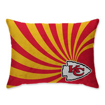 Kansas City Chiefs 20&quot;x26&quot; Super Plush Mink Wave Bed Pillow - NFL - £23.25 GBP