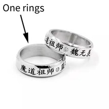 2Pcs/Set Anime Mo Dao Zu Shi Ring Wei Wuxian Lan Wangji Figure Finger Ring Ornam - £10.05 GBP