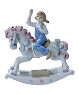 Paul Sebastian Girl Carosouel Rocking Horse Porcelain Collectible Figuri... - £19.43 GBP