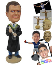 Personalized Bobblehead Male Lawyer With Formal Attire With A Piece Of Paper In  - £71.07 GBP