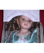 Collectible Fine Bisque Porcelain Doll Established in 1980 Green Eyes Cu... - £7.95 GBP