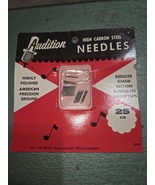 15pcs Audition High Carbon Steel Needles for 78 rpm audio phonographs - $12.00