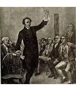 1935 Patrick Henry Addresses First Continental Congress Religious Print ... - $733.68 MXN