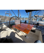 Boat Folding Teak Table Top Plain 26/13X25.6, 37.8/18.9X35 Inch Marine Y... - $801.47 CAD+