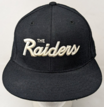 Vintage Los Angeles Raiders Script Baseball Hat Fitted Cap 7 1/2 Reebok ... - $27.38