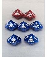 (7) World Of Warcraft Miniatures Game Dice (5) Blue (2) Red - $333.43 MXN