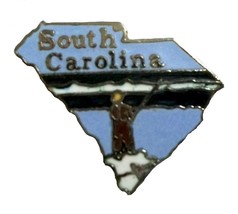 South Carolina State Outline Hat Tac or Lapel Pin - $148.93 MXN