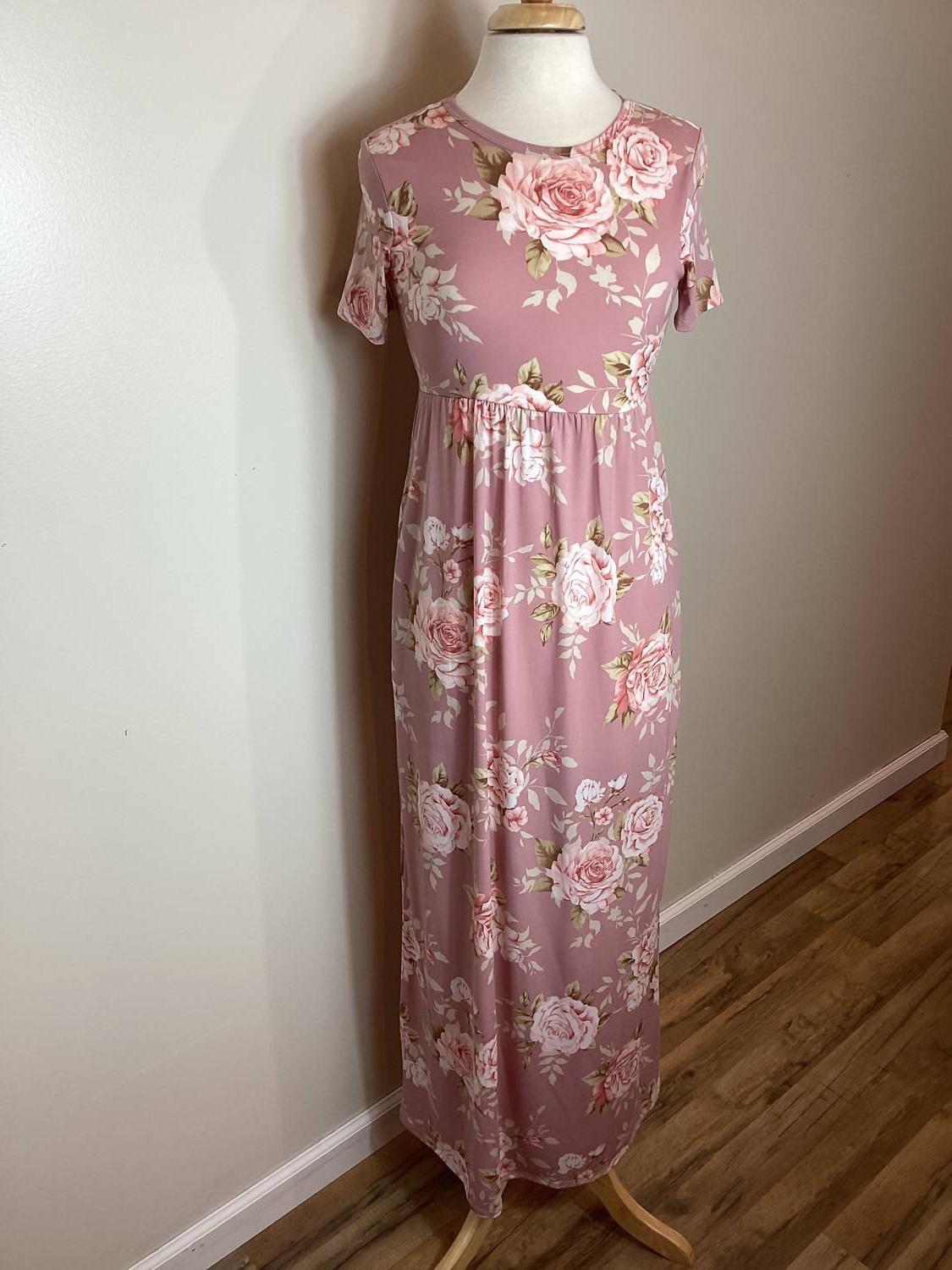 Beeson River women&#39;s long s/s dress size S - $37.62