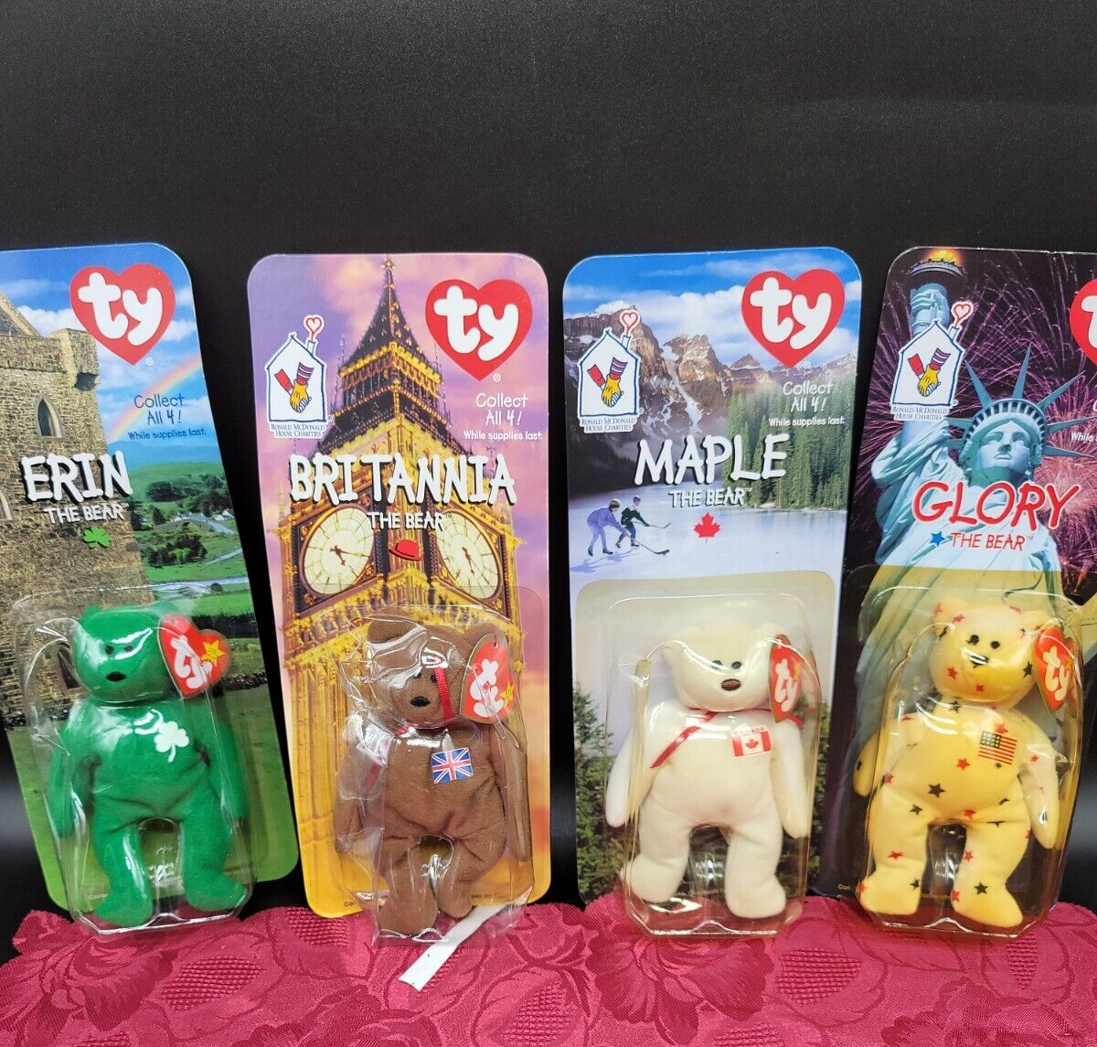TY  Bears Rare 1999 Ronald McDonald House Collection NEW Sealed Lot of 4 - $29.68