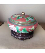 Vintage Cloisonne Bonbonierre Bronz Emaux Pot With Lid CHINOIS  Japan Or... - $1,181.48 MXN