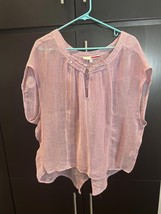 Tracy Reese Lightweight Lavender Blouse - $461.32 MXN