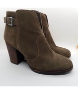 Gianni Bini Womens Ankle Boots Size 8.5 Chocolate Brown Suede Leather 3.... - $29.70