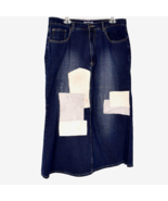 Romablue Jean Wear Patchwork Blue Jean Skirt Size 17/18 - $11.90 CAD
