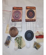 VTG. Sooz Woody Crewel Embroidery Wooden Frame Complete  Kit  2&quot; X 3&quot; NEW - £17.00 GBP