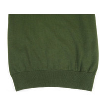 Mens Sweater Knit BRANGO Turkey Mock Neck Cotton Blend 21050 Khaki Green image 5