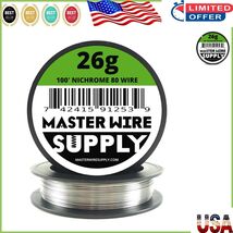 High-Temperature 26 Gauge Nichrome 80 Wire - 100ft for Industrial &amp; Hobb... - $280.06 MXN