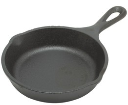 New LODGE CAST IRON 5&quot; Mini Skillet H5MS aka H5MS3 rOund miniature Fryin... - $39.22