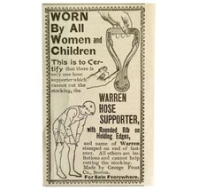 Warren Panty Hose Supporter 1894 Advertisement Victorian Clothing ADBN1bbb - £7.82 GBP