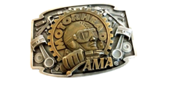 AMA MOTORHEAD Brass &amp; Pewter Belt Buckle 2 Tone - £23.68 GBP