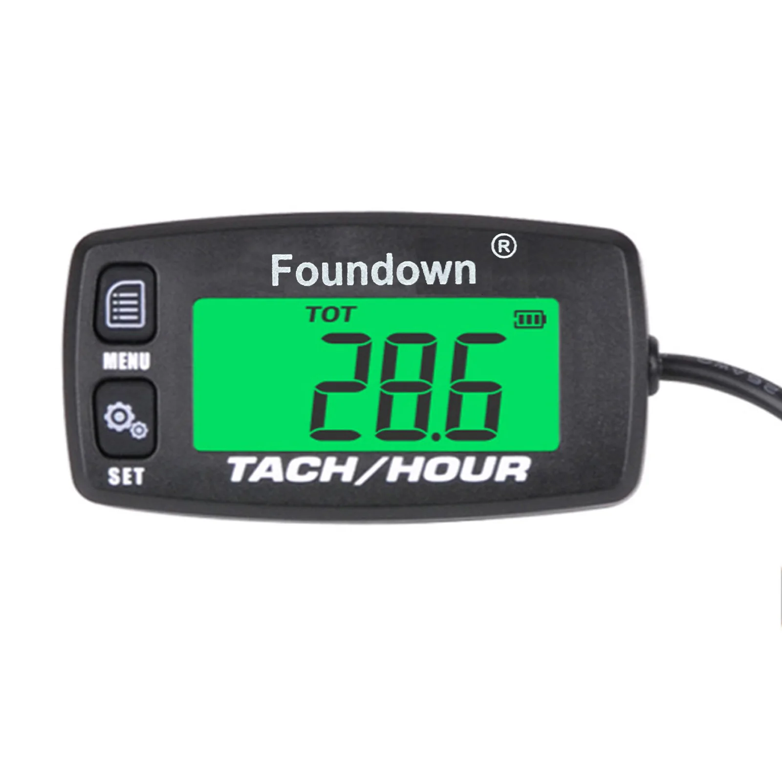 Small Engine Tachometer RPM Measurement Digital Hour Meter Monitoring Engine - £23.29 GBP