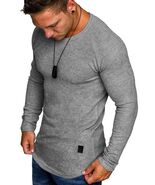 Comdecevis Muscle Big Tall T Shirt Men Gym Workout Long Sleeve Light Gre... - €15,69 EUR Comdecevis Muscle Big Tall T Shirt Men Gym Workout Long Sleeve Light Gre... - €15,69 EUR