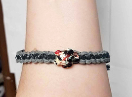 Turtle Adjustable Grey Black Hemp Bracelet    handmade jewelry  Kids Girls  - £8.19 GBP