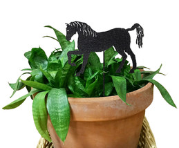 Horse Ornament or Plant Stake / Garden Decor / Holiday / Metal / Art / H... - $19.00